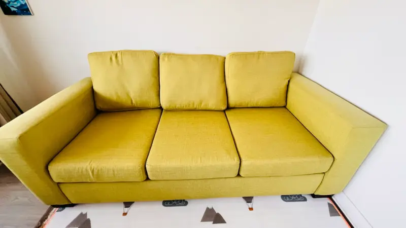 Sofa 3 cuerpos verde oliva - 1
