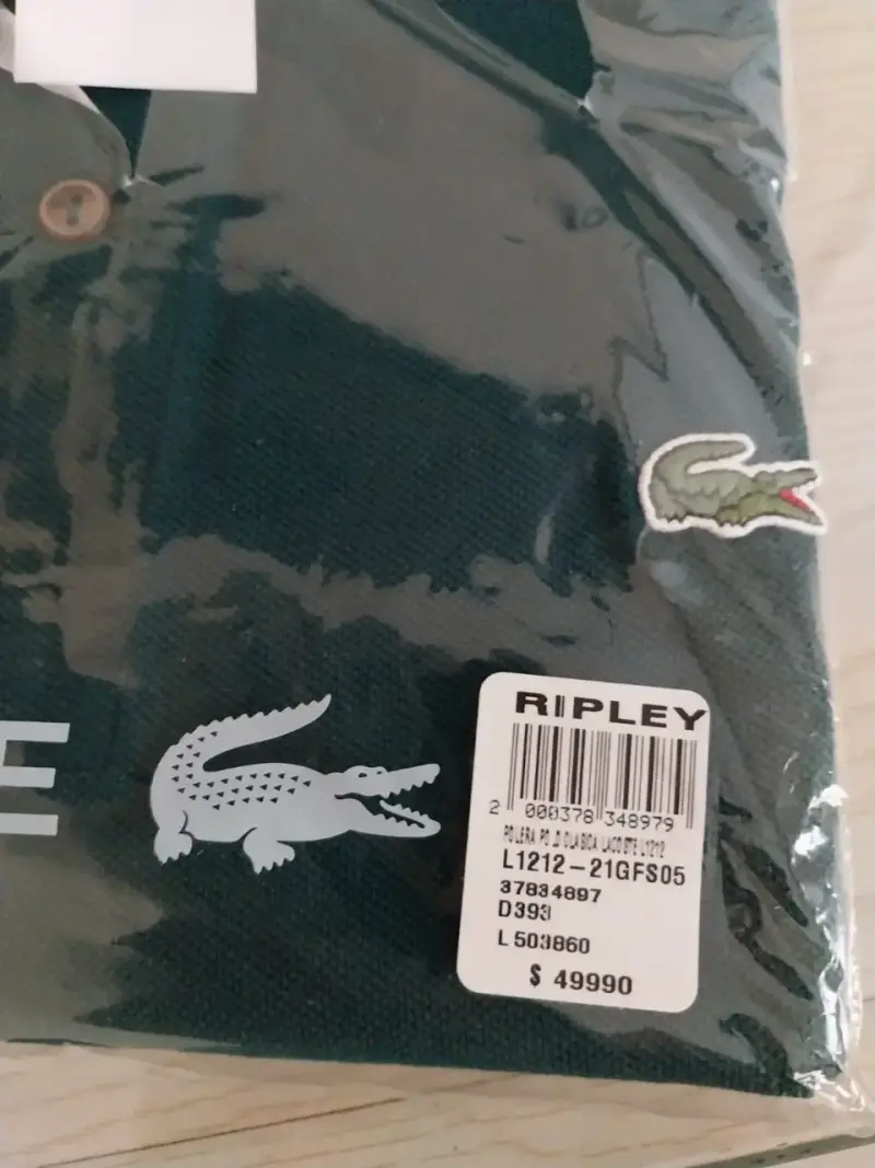 Polera Polo Verde Lacoste Hombre - 2