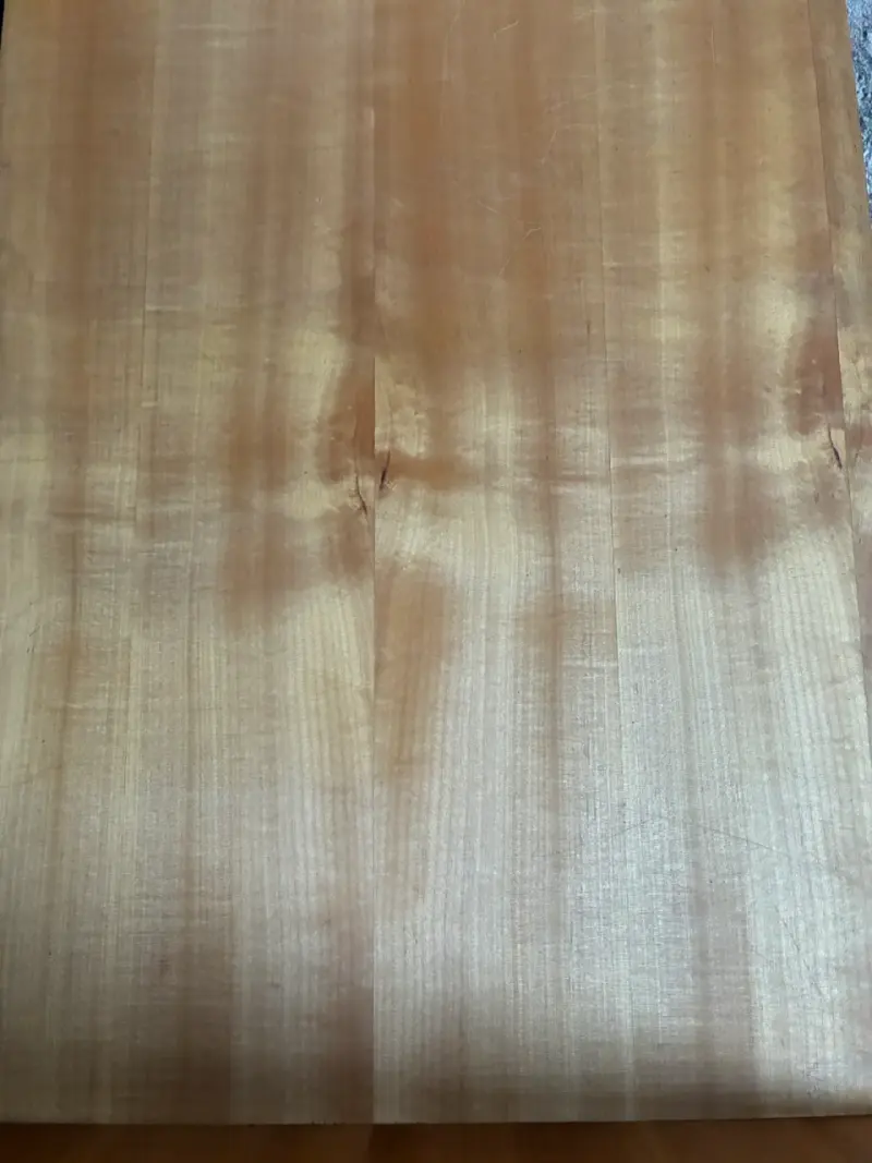 Mesa de centro de vidrio y madera maciza - 5