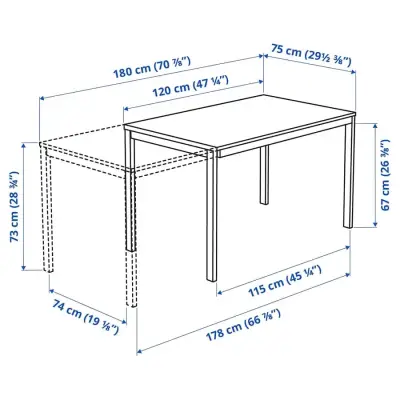 Mesa extensible con sillas modernas - miniatura 1