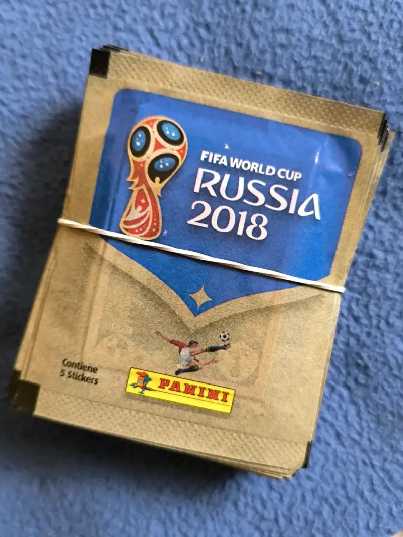 20 Sobres de Lamines Panini Mundial Rusia 2018