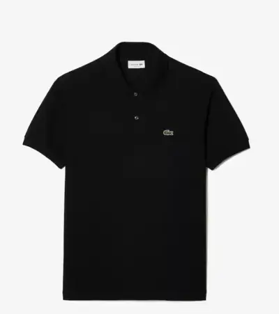 Polera Polo Negra Lacoste Classic Fit, L - miniatura 2