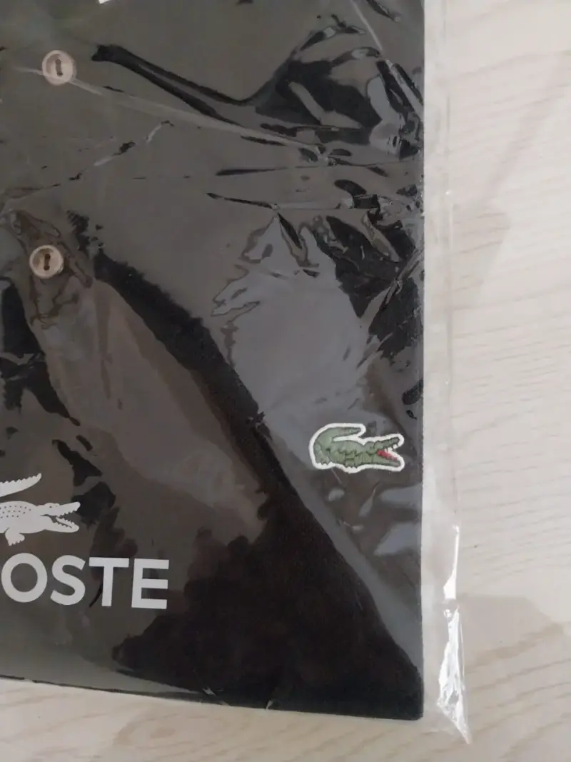 Polera Polo Negra Lacoste Classic Fit, L - 6