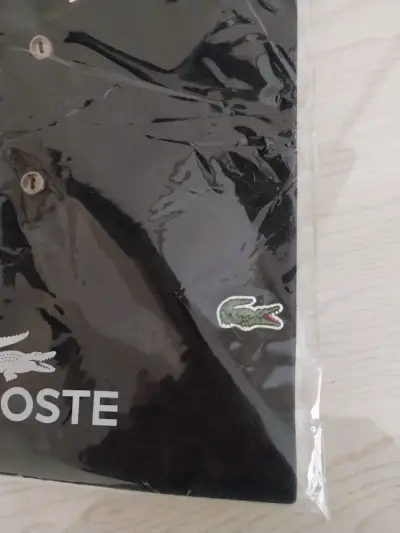 Polera Polo Negra Lacoste Classic Fit, L - miniatura 6