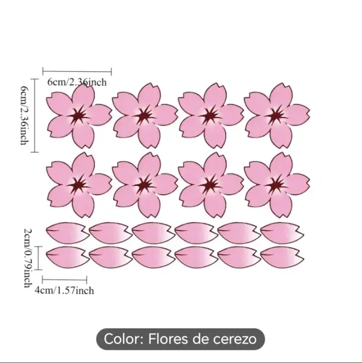 Stickers decorativos flores de cerezo para bicicleta - 2
