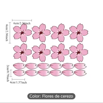 Stickers decorativos flores de cerezo para bicicleta - miniatura 2