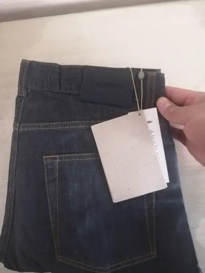 Jeans de hombre Lacoste azul oscuro, Nuevo - miniatura 2