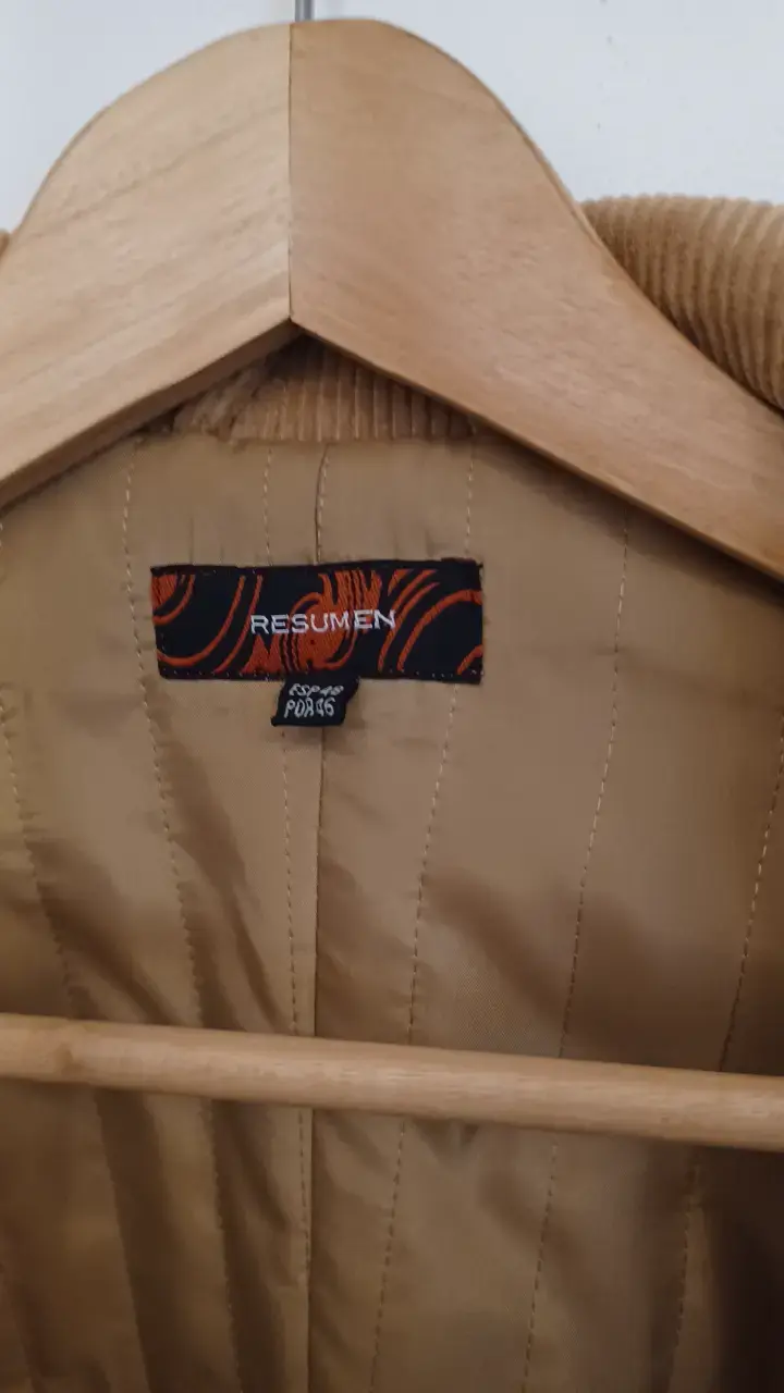 Abrigo de pana marrón para hombre - 4