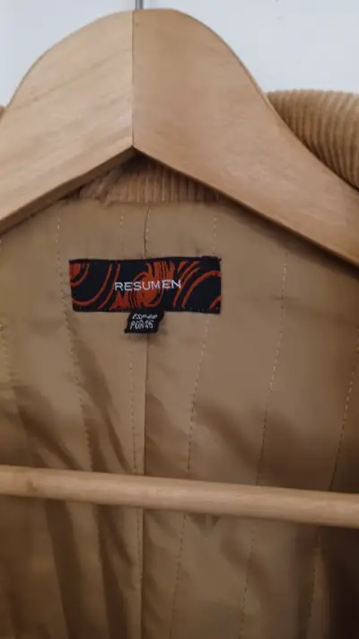 Abrigo de pana marrón para hombre - miniatura 4