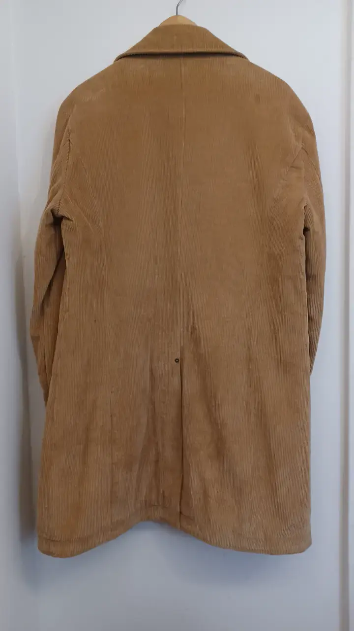 Abrigo de pana marrón para hombre - 5