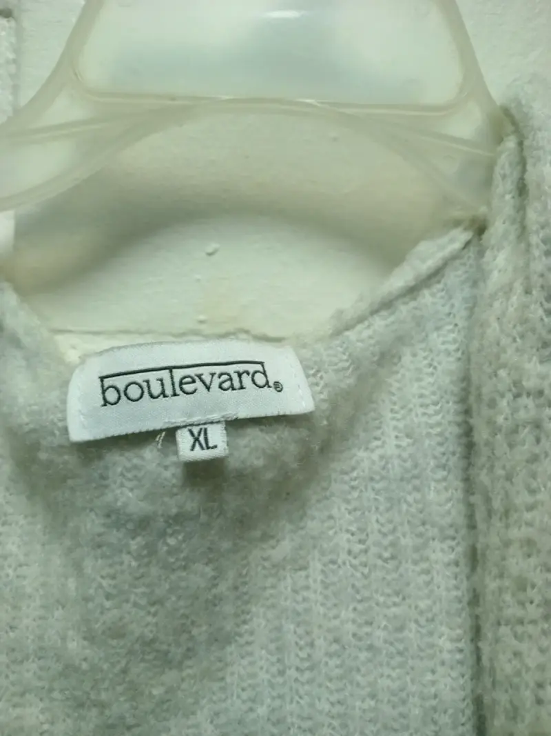 Cardigan gris de lana Boulevard XL - 1