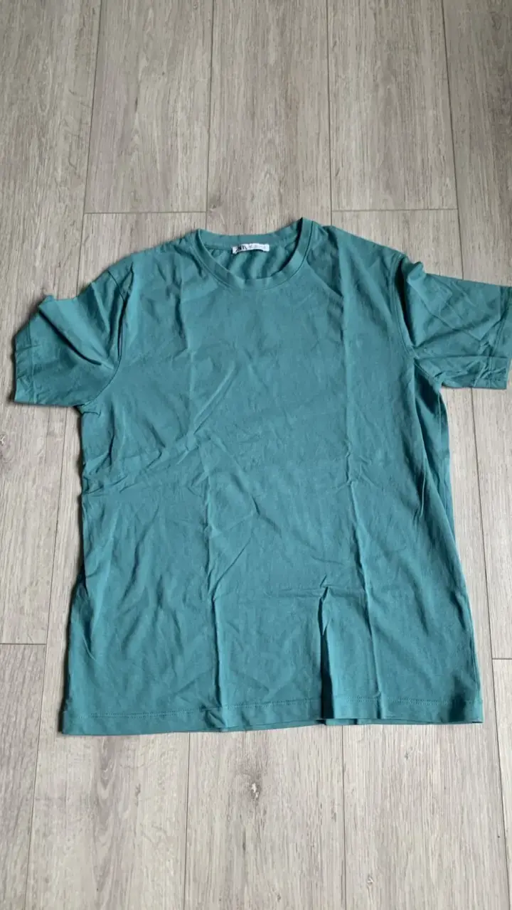 Polera verde Zara talla S - 1