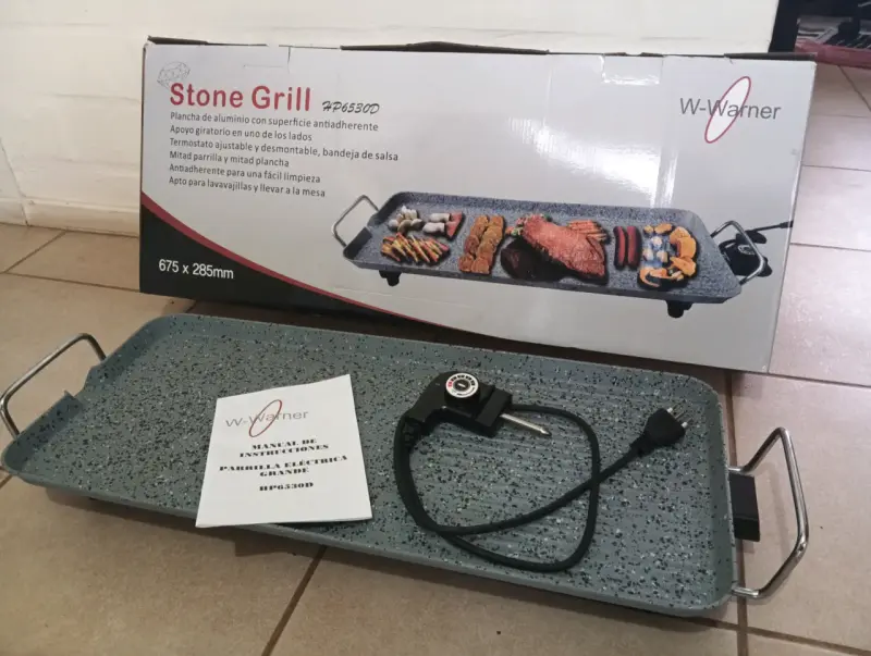 Plancha eléctrica antiadherente W-Warner Stone Grill