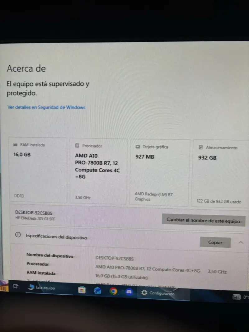 Computador HP EliteDesk compacto en buen estado - 4