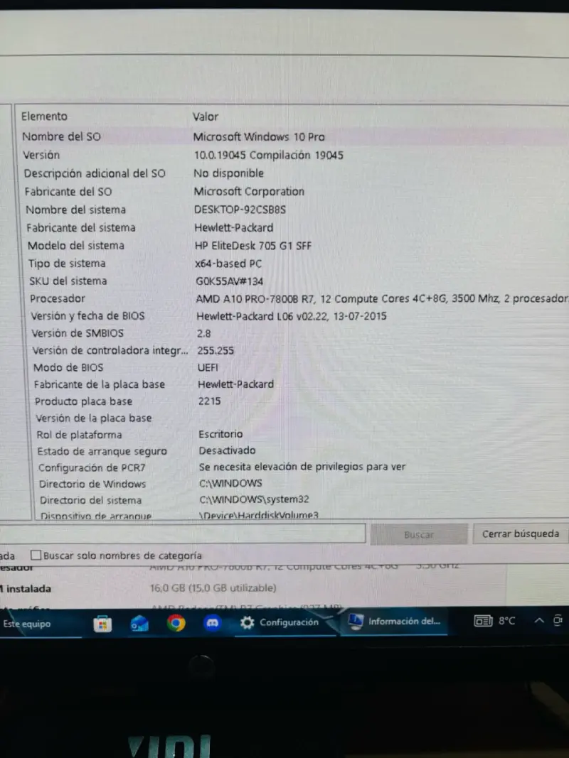 Computador HP EliteDesk compacto en buen estado - 5