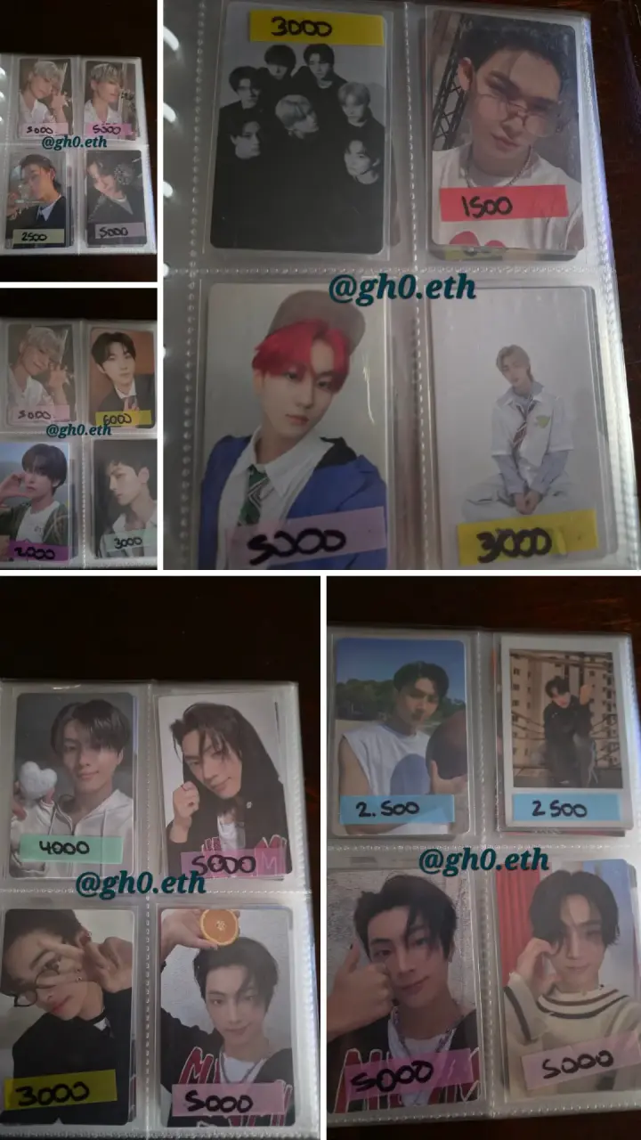 Photocards de txt, enhypen,xlov, mammoo y ateez - 2