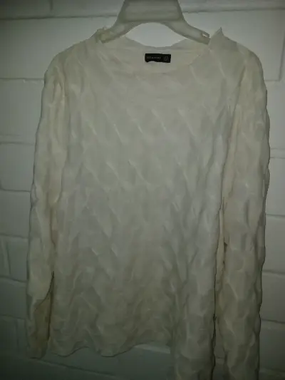 Blusa de mujer blanca Extralindas talla L - miniatura 1