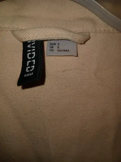 Chaqueta beige de mezclilla H&M Divided - miniatura 1