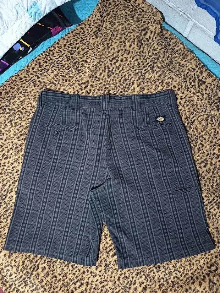 Shorts Dickies Negro A Cuadrille - 1