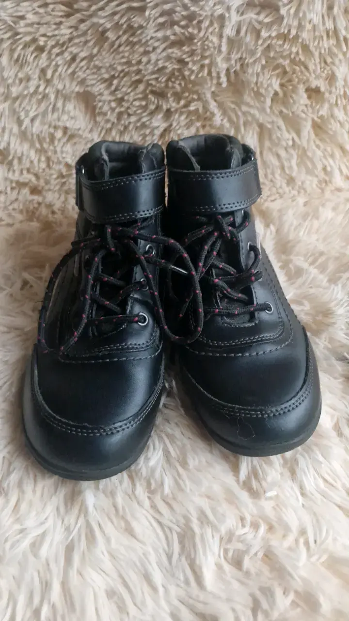 Botines de cuero negro para niñas Asensio - 3