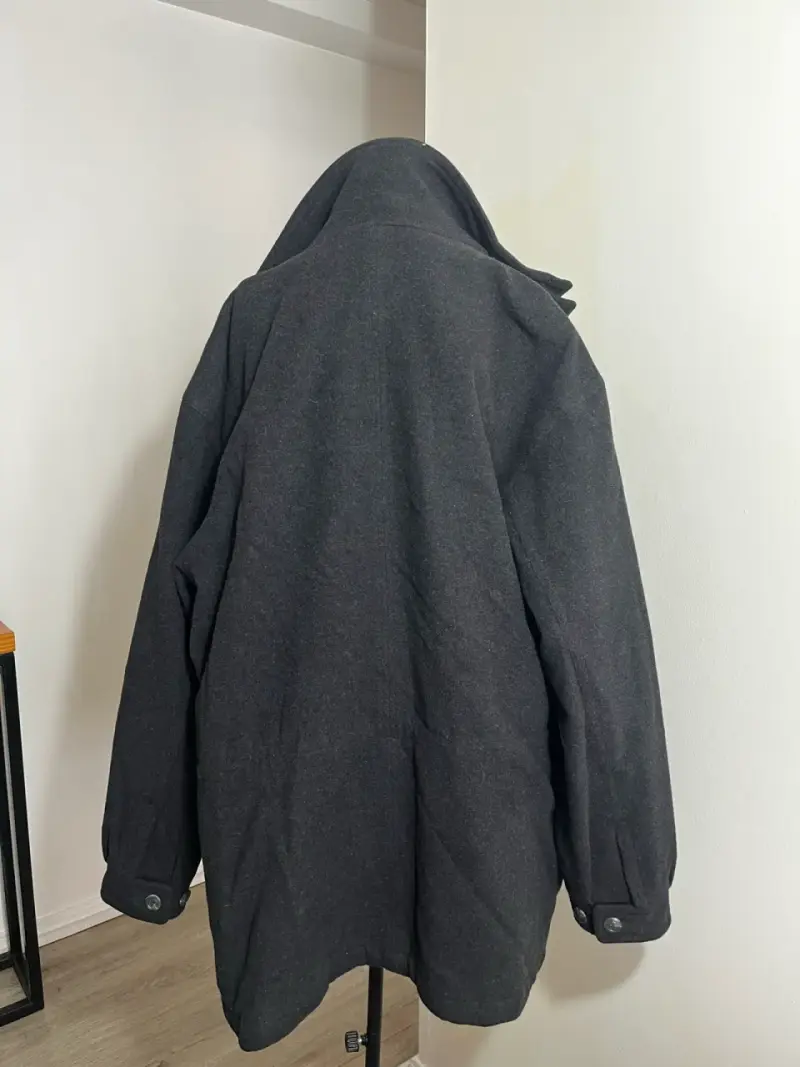 Abrigo de lana gris oscuro para hombre - 3
