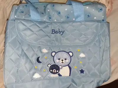 Bolso azul para bebé - miniatura 1