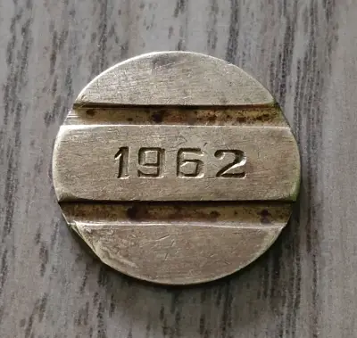 Ficha teléfono antigua CTC 1962 - miniatura 1