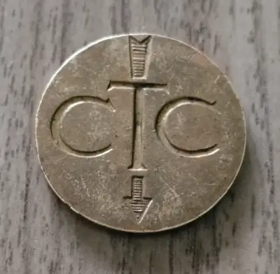 Ficha teléfono antigua CTC 1962 - miniatura 2