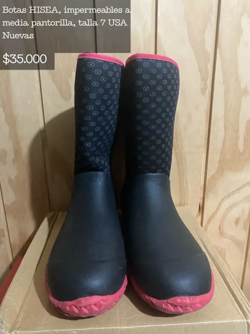 Botas impermeables HISEA talla 7US - 1