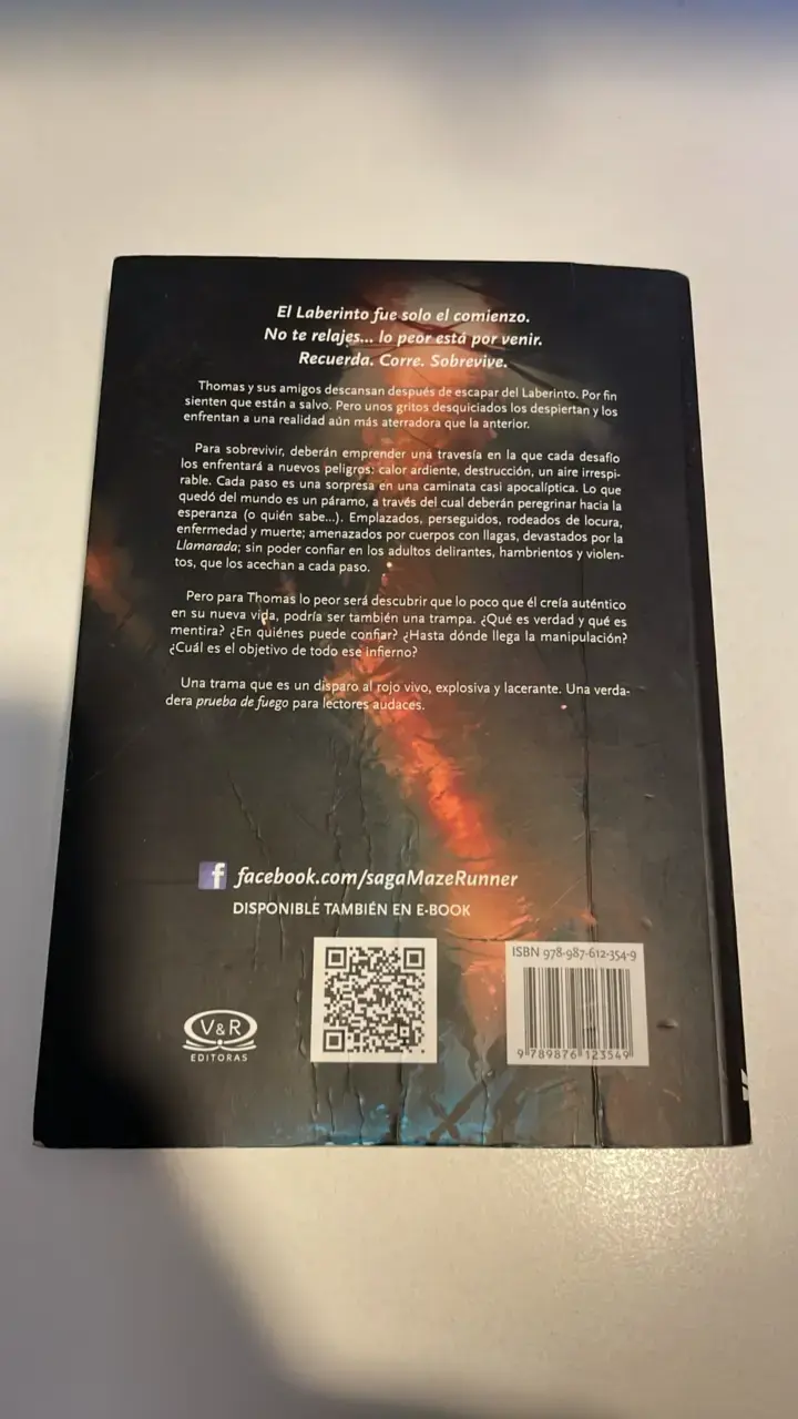 Libro Maze Runner: Prueba de Fuego - 2