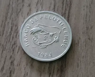 Moneda de colección Banco de Pelotillehue 1984 - miniatura 2