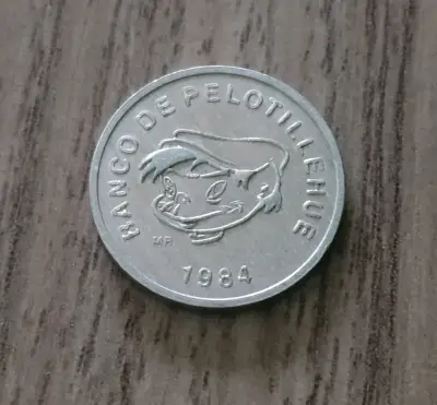 Moneda de colección Banco de Pelotillehue 1984 - miniatura 4