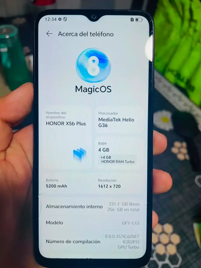 Smartphone Honor X5b Plus con 4GB RAM y 256GB - 1