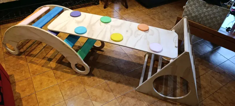 Set de juego Pikler de madera para niños - 2