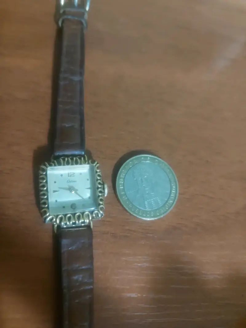 Reloj vintage Certina de pulsera dorado - 2