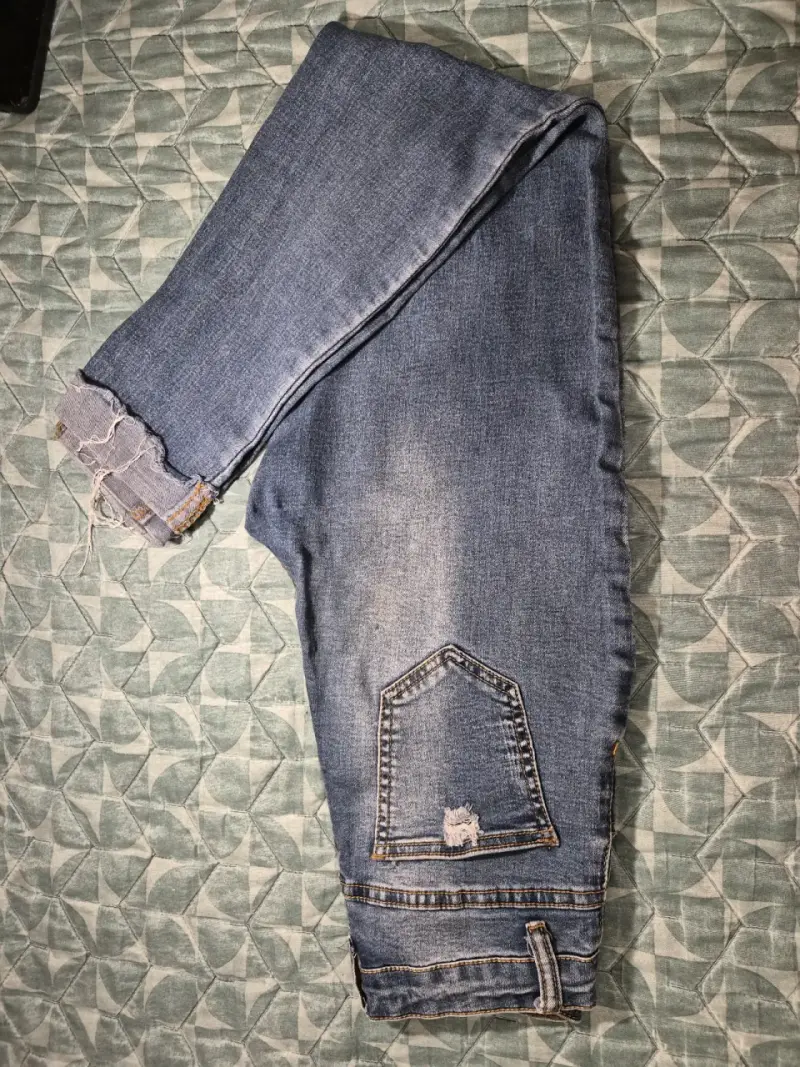 Jeans de mujer desgastados azul - 2