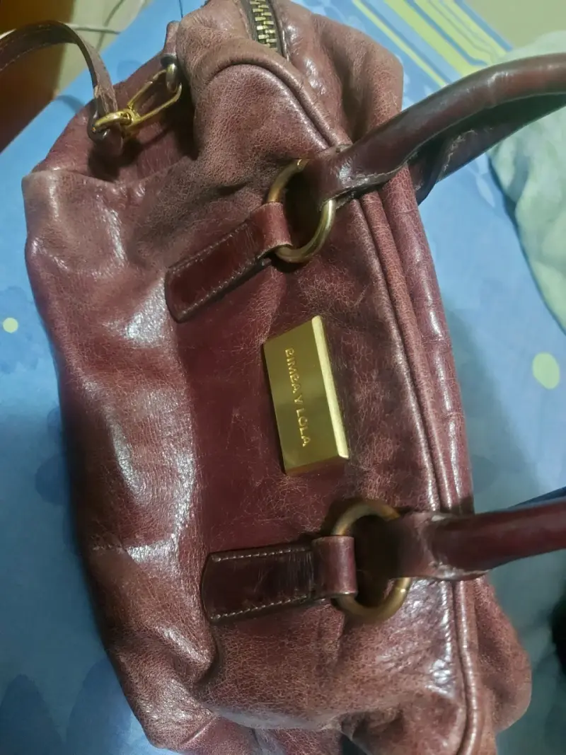 Bolso de cuero marrón Bimba y Lola - 2