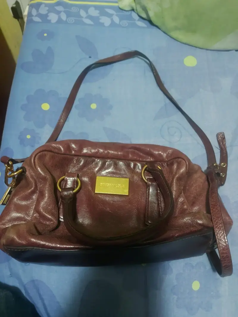 Bolso de cuero marrón Bimba y Lola - 4