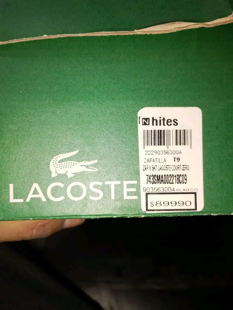 Zapatillas blancas Lacoste Court Zero para hombre - 3