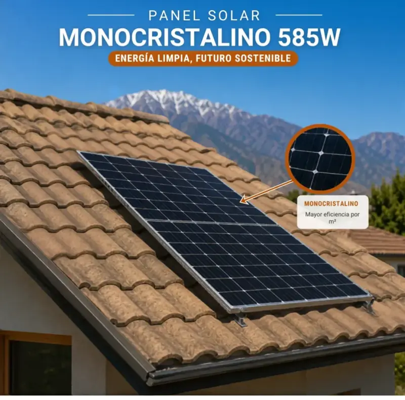 Panel Solar Monocristalino 585W Alta Eficiencia