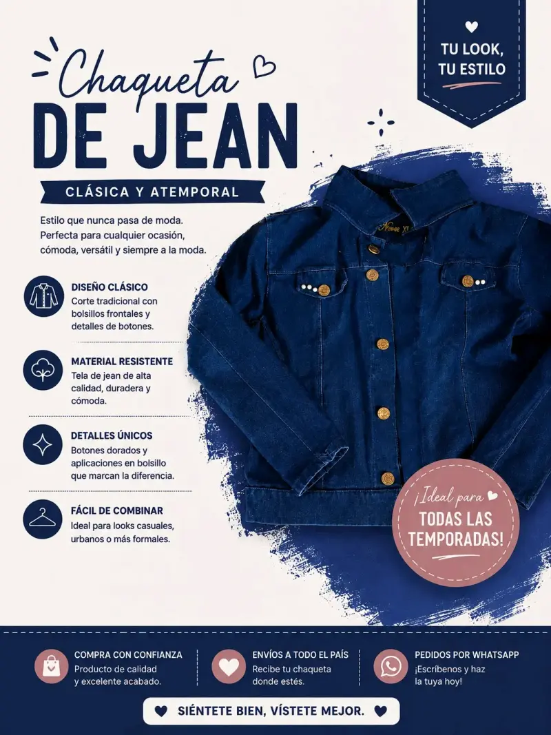 Chaqueta de Jean Clásica y Atemporal