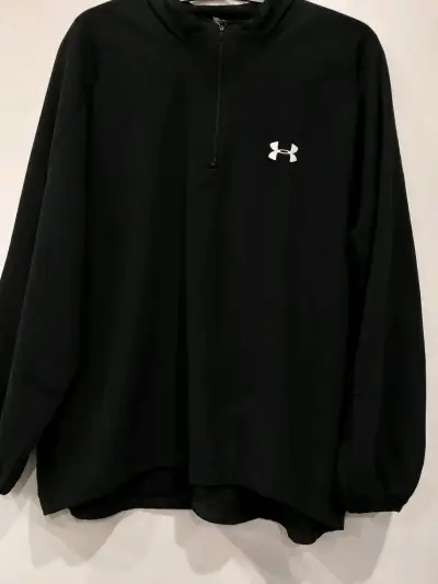 Polerón negro Under Armour con cierre - miniatura 1