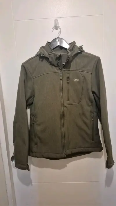 Chaqueta impermeable verde oliva Lippi con capucha - miniatura 1