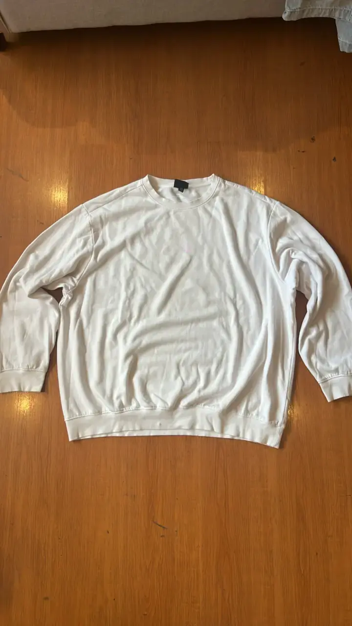 Polerón blanco H&M Relaxed Fit