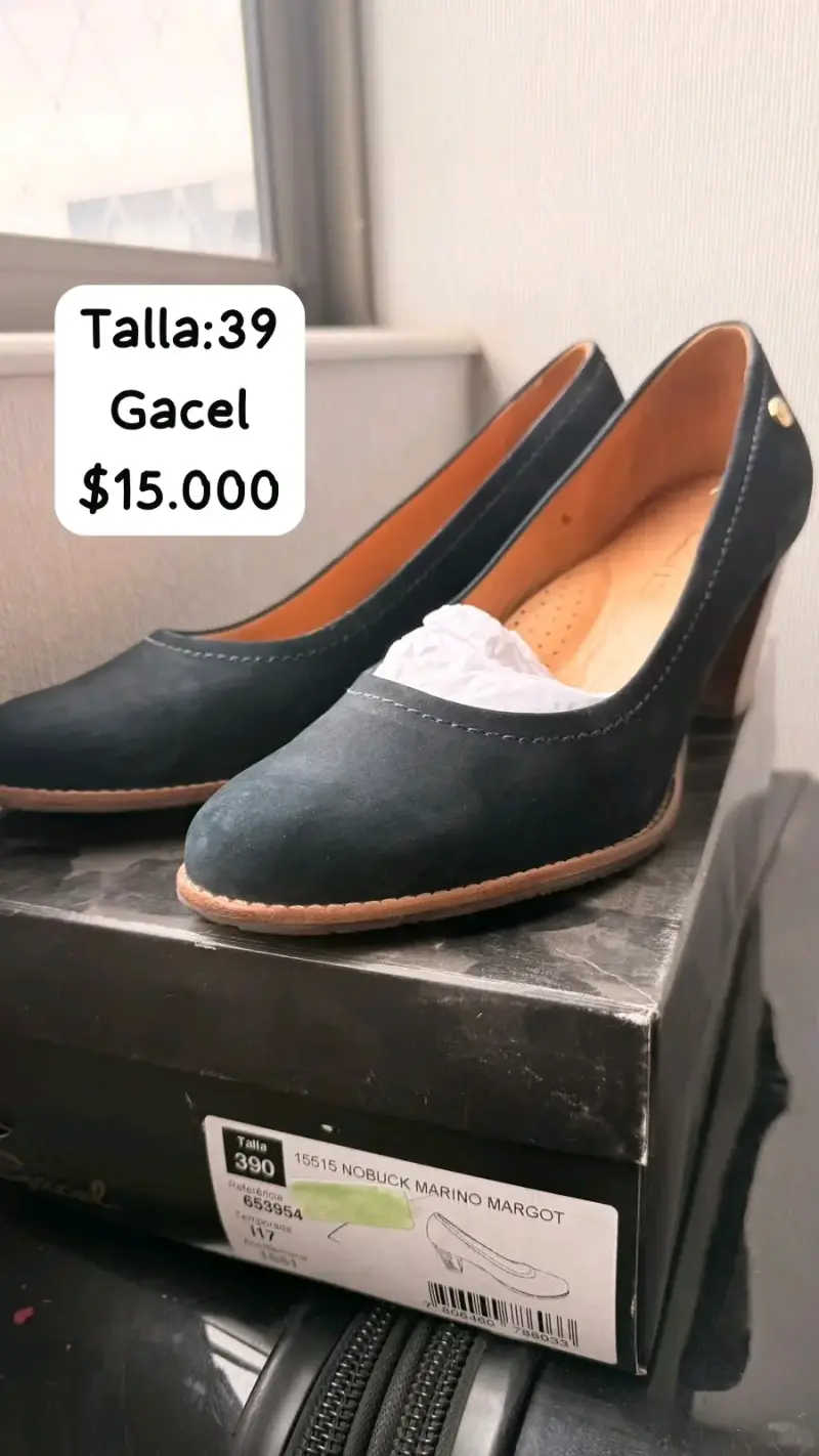 Zapatos de tacón Gacel talla 39 nobuck marino