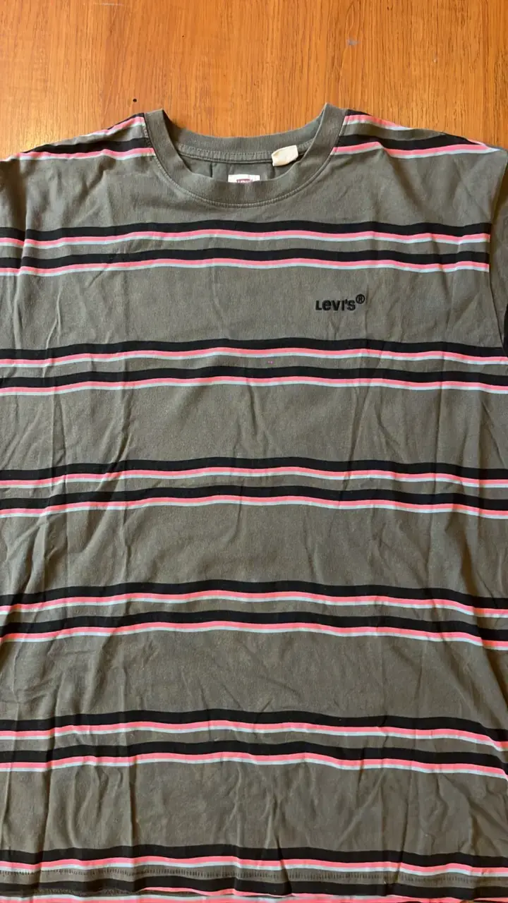 Polera a rayas Levi's gris y rosa - 2
