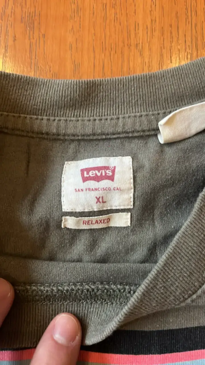 Polera a rayas Levi's gris y rosa - 3