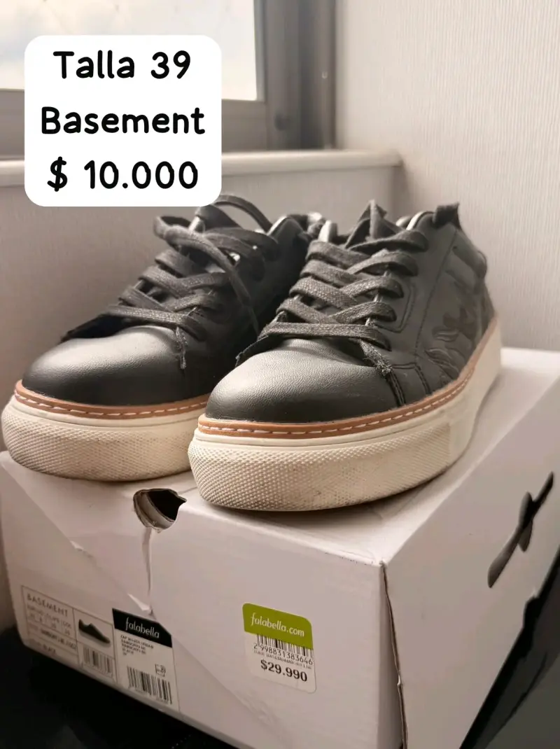 Zapatillas negras Basement talla 39