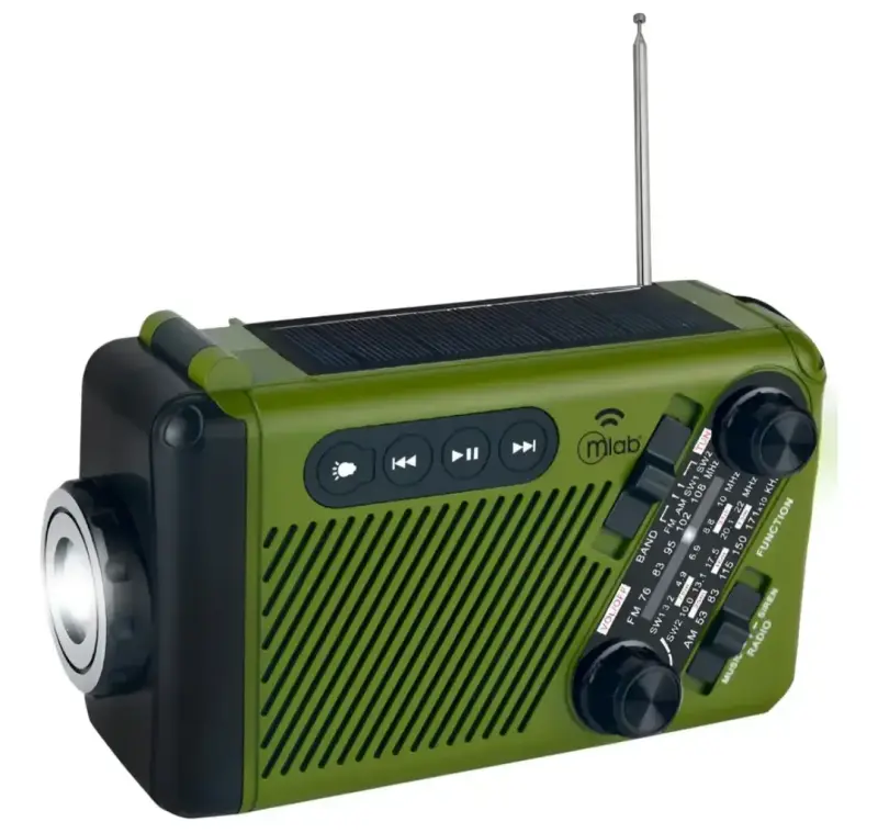Radio de Emergencia Recargable Mlab Verde - 3
