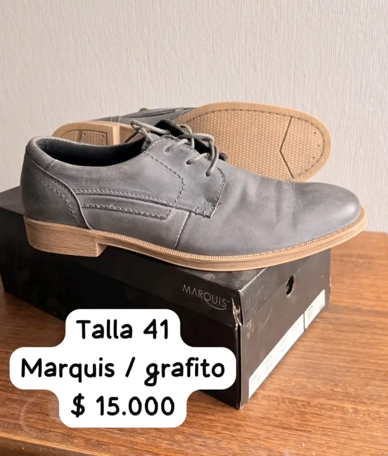 Zapatos de vestir Marquis grafito talla 41